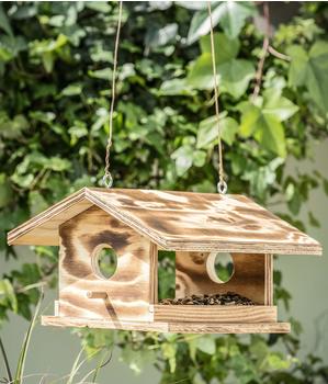 Dehner Natura Futterhaus Arber 30.5x19x28cm hängend Holz braun Dehner Natura Futterhaus Arber 30.5x19x28cm hängend Holz braun