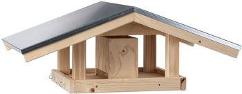 Dehner Natura Wildvogel-Futterhaus Karwendel mit 4 Knödel-Haken und Futterschublade 27.7x71.4x52cm Fichtenholz natur/Blech Dehner Natura Wildvogel-Futterhaus Karwendel mit 4 Knödel-Haken und Futterschublade 27.7x71.4x52cm Fichtenholz natur/Blech