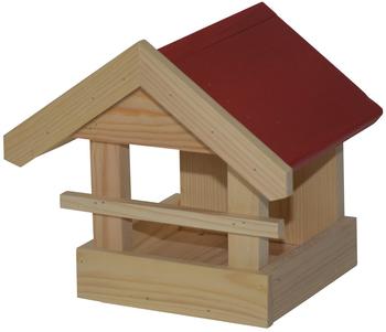 Dehner Natura Wildvogel-Futterhaus Kaja 21.5x22x21.5cm Kiefernholz rot/natur Dehner Natura Wildvogel-Futterhaus Kaja 21.5x22x21.5cm Kiefernholz rot/natur