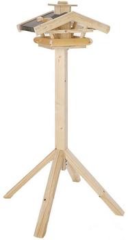 Dehner Futterhaus Natura Wendelstein mit Ständer 142x76x55cm Holz geflammt massiv wetterfest Dehner Futterhaus Natura Wendelstein mit Ständer 142x76x55cm Holz geflammt massiv wetterfest