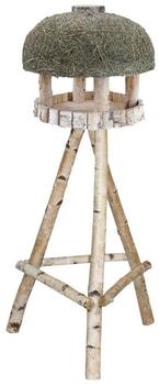 Dehner Natura Futterhaus Amberg mit Heudach inkl. Ständer 145x60x60cm Birkenholz/Heu Dehner Natura Futterhaus Amberg mit Heudach inkl. Ständer 145x60x60cm Birkenholz/Heu