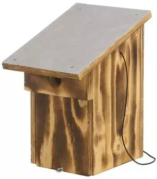 Dehner Natura Wildvogel Nistkasten Salazar mit Aludach 32mm Flugloch 28.5x14.5x25cm Holz braun