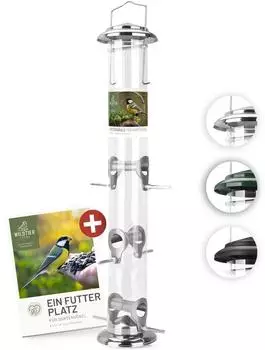 wildtier liebe Futters&auml;ule 52cm Silber