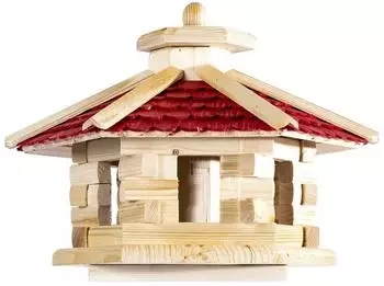 Erdtmanns Vogelhaus Schindeldach zum Aufstellen