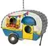 DanDiBo Vogelhaus zum Aufhängen, Metall, Wohnwagen-Design, wetterfest (96254)
