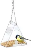 10 X Vogelfutterhaus, Vogelfutterspender Aus Acryl, Zum Aufh&auml;ngen, F&uuml;r Fenster,