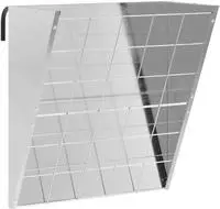 vidaXL H&auml;ngender Heufutterspender Silber 61 x 33 x 66 cm