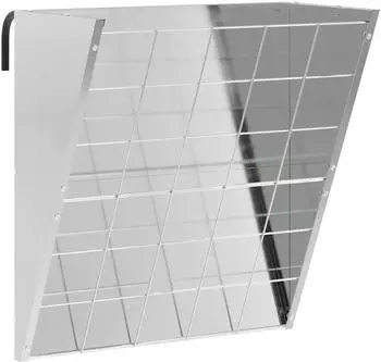 vidaXL H&auml;ngender Heufutterspender silber 61x33x66cm (874635)