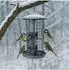 Relaxdays Vogelfutterstation 3-in-1 wetterfest, Eisen, silber
