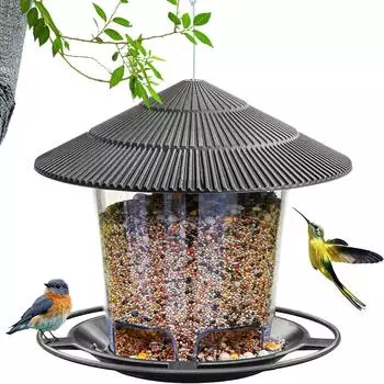 LuxusKollektion Vogelfutterspender, wetterfest, zum Aufh&auml;ngen, transparent, 1,4kg