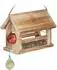Relaxdays Vogelfutterhaus Tannenholz, FSC-zertifiziert, wetterfest, 24x31x20cm (10042947)
