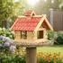 Mucola Vogelvilla Futterhaus XXL aus Holz