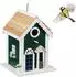 Relaxdays Vogelhaus Holz, mehrfarbig, 18,5x25,5x18,5cm