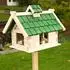Mucola Vogelfutterhaus aus Holz, weiß, für Ständer geeignet