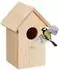 Relaxdays Nistkasten aufklappbar, Holz, natur (17x25.5x16cm)