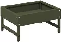 vidaXL Vogel-Feeder Olive Gr&uuml;n 34 x 26 x 16 cm Kaltgewalzter Stahl