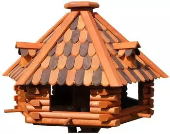 Deko Shop Hannusch Vogelhaus XXL 70x45cm mit Solarbeleuchtung (V13b)