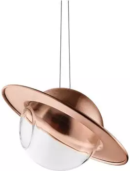 Eva solo Saturn Vogelfutterhaus Glaskugel, kupfer (570902)