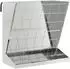 vidaXL Heu-Futterspender 71x33x70cm, verzinkter Stahl, silber (874632)