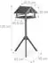 Relaxdays Vogelfutterhaus mit Ständer, wetterfest, Tannenholz, 120x62x55cm (10038398)