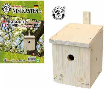 Corvus Kids at Work Nistkasten Bausatz, Holz, 22x17x20cm (A600740)