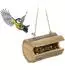 Relaxdays Vogelfutterhaus, Holz, hellbraun, 18x12x12,5cm
