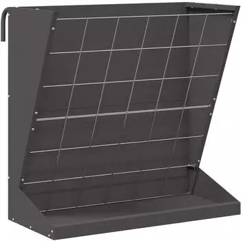 vidaXL Heu-Futterspender 71x33x70cm, kaltgewalzter Stahl, schwarz (874630)