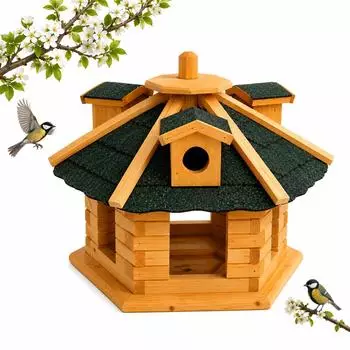 Mucola Vogelhaus XXL aus Holz, 48x33cm