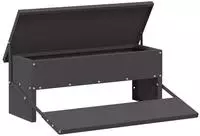 vidaXL H&uuml;hnertretfeeder Schwarz 48,5 x 39,5 x 19 cm 5 kg