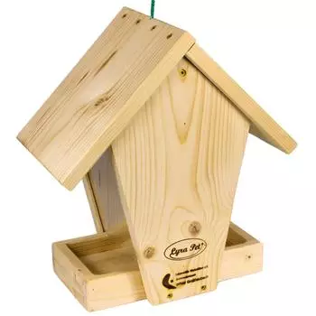 Lyra Pet Hugos Fly In Vogelhaus aus Holz, handgefertigt (50247)