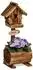 Relaxdays Deko-Vogelhaus mit Blumentopf, Tannenholz, 41x15x15cm (10048833)