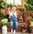 Relaxdays Deko-Vogelhaus mit Blumentopf, Tannenholz, 41x15x15cm (10048833)