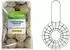 Klasebo Vogelfutter-Set 200 Insekten-Suet-Knödel mit Metallhalter Ø24×8cm