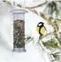 Relaxdays Vogelfutterspender 2er-Set, zum Aufhängen, Metall, silber (10035648)