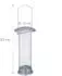 Relaxdays Vogelfutterspender 2er-Set, zum Aufhängen, Metall, silber (10035648)