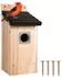 LuxusKollektion Nistkasten für Wildvögel, Kiefernholz, wetterfest, 12x12x24cm
