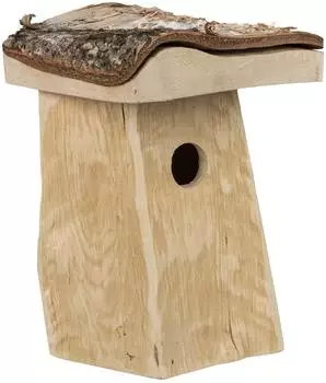 Windhager Log Cabin Nistkasten, Birkenholz, Ø 28mm (07687)