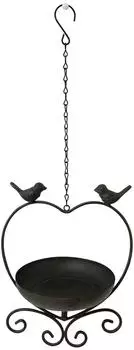 Dehner Kalahari Wildvogel-Futterspender, Metall, grau (4447025)