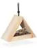 Relaxdays Vogelfutterhaus zum Aufhängen, Holz/Metall, 23,5x16x12cm
