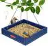 LuxusKollektion Plattform-Vogelfutterhaus, recycelter Kunststoff, blau, 1,6kg