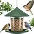 LuxusKollektion Vogelfutterhaus zum Aufhängen, wetterfest, 620ml, Eichhörnchenschutz