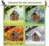 LuxusKollektion Vogelhaus aus Harz, wetterfest, braun, mit Aufhängekette