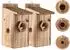 LuxusKollektion Vogelhaus Bausatz (2er Set), Holz, wetterfest (für Garten & Balkon)