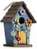 LuxusKollektion Vogelhaus Nistkasten, Holz, hängend, blau, 40mm Einflugloch