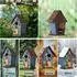 LuxusKollektion Vogelhaus Nistkasten, Holz, hängend, blau, 40mm Einflugloch