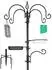 LuxusKollektion Vogelfutterstation Metall 190cm, 5 Haken, Futter- & Wasserschale