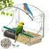 LuxusKollektion Vogelfutterhaus für Fenster, Acryl, transparent, 4 Saugnäpfe