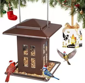 LuxusKollektion Vogelfutterstation zum Aufh&auml;ngen, Metall, 1,1kg, bronze