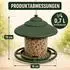 LuxusKollektion Vogelfutterhaus zum Aufhängen, grün, transparent, mit Drehverschluss
