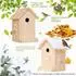 LuxusKollektion Vogelhaus Bausatz XXL Holz mit Schindeldach